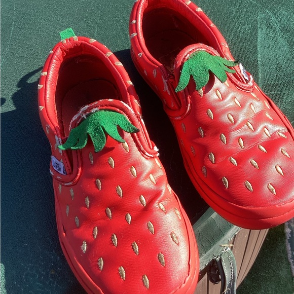 Vans Other - Vans Strawberry Themed Kids Shoes Side Kids 12.0